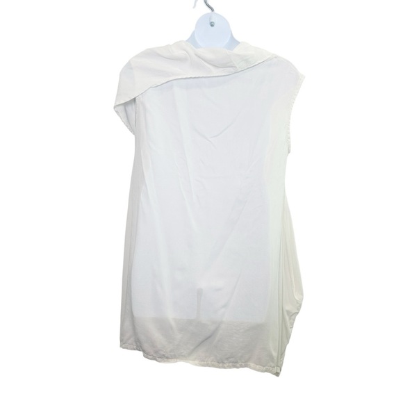 Bryn Walker sleeveless cowl neck Tencel white top size large - Picture 3 of 12
